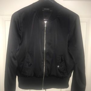 Zara satin bomber jacket